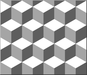 Clip Art: Tile Pattern: Hexagon Grayscale 01 – Abcteach