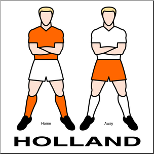 Clip Art: Men’s Uniforms: Holland Color