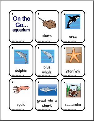 On the Go Cards: Aquarium