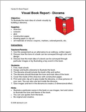 Hands-On Reading: Book Report Diorama (upper elem/middle)