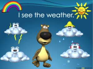 PowerPoint: Reading with Audio: “I See the Weather.”  (pre-k/primary)