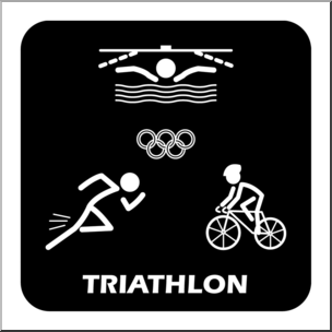 Clip Art: Summer Olympics Event Icon: Athletics Color – Abcteach