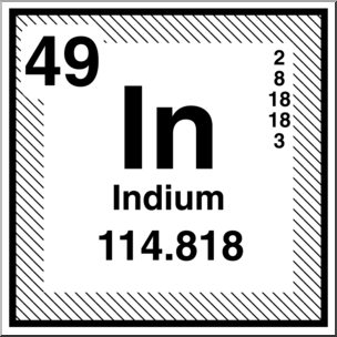 Clip Art: Elements: Indium B&W