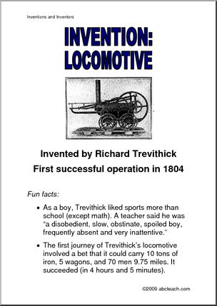 Poster: Invention – Locomotive