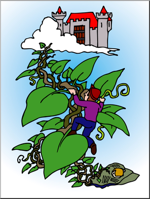 Clip Art: Jack and the Beanstalk 2 Color