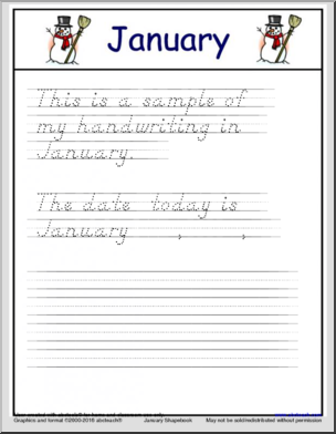 Handwriting: DN Manuscript – January
