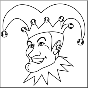 Clip Art: Jester B&W – Abcteach