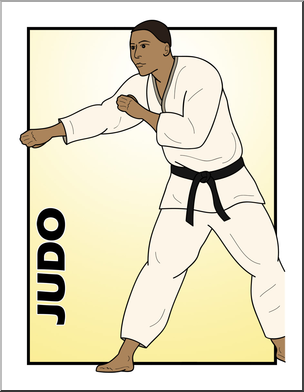 Clip Art: Judo Color