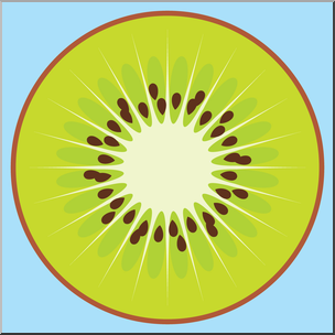 Clip Art: Fruit: Kiwi Color