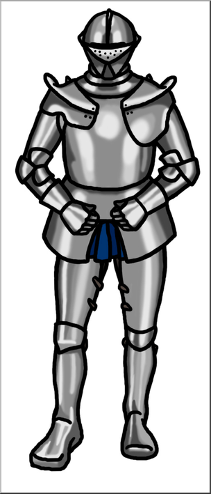 Clip Art: Medieval History: Knight Color