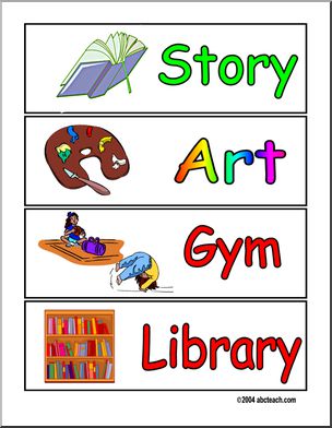 Daily Schedule Cards: Pictures Set 2 (color) – Abcteach