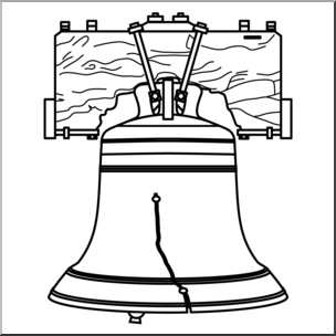 bell clip art black and white