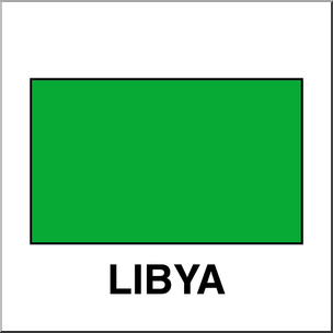Clip Art: Flags: Libya Color