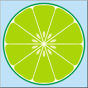 Clip Art: Fruit: Lime Color
