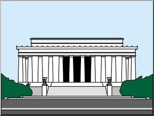 Clip Art: Cartoon Faces: Abraham Lincoln B&W – Abcteach