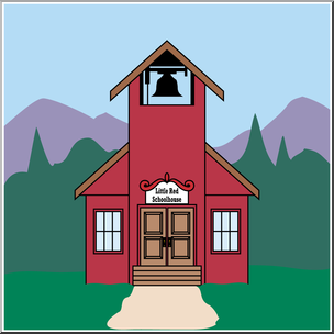 schoolhouse images clip art