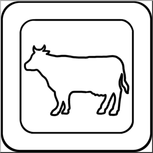 Clip Art: Natural Resources: Livestock B&W Unlabeled