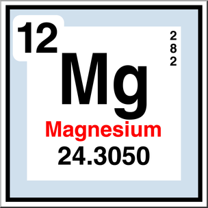 Clip Art: Elements: Magnesium Color