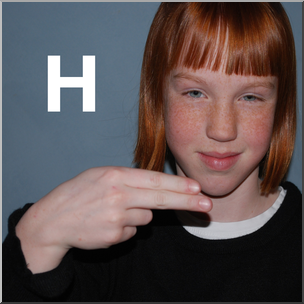 Photo: Manual Alphabet H 01 HiRes