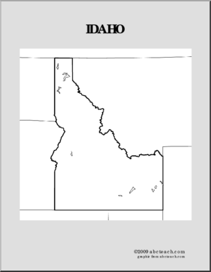 Map: U.S. – Idaho