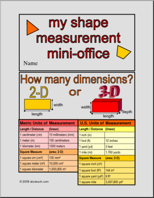 Measure Perimeter and Area – color (elem/upper elem/middle) Mini Office