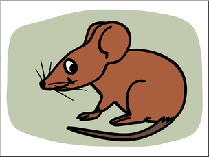 Clip Art: Basic Words: Mouse Color Unlabeled