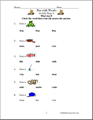 Worksheet: Fun with Words (primary) – Abcteach