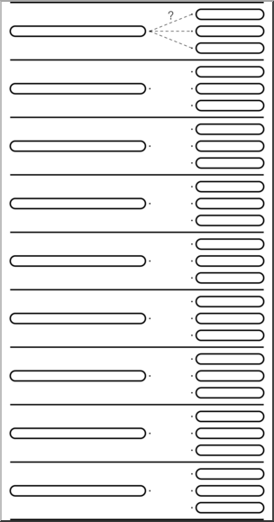 Clip Art: Multiple Choice 09B Blank