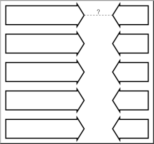 Clip Art: Multiple Pathway Grid 05E Blank
