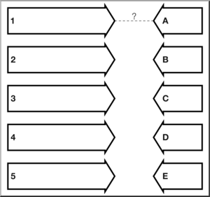 Clip Art: Multiple Pathway Grid 05E Labeled