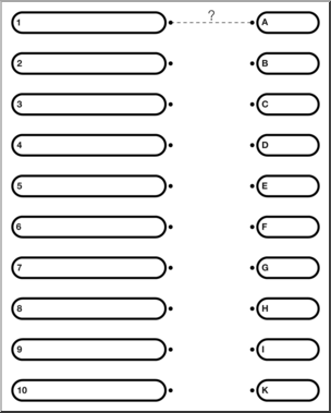 Clip Art: Multiple Pathway Grid 10B Labeled