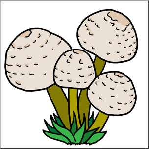Clip Art: Mushrooms Color