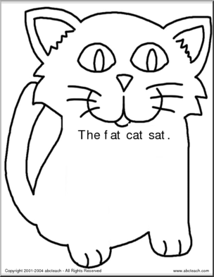 The Fat Cat (Primary) Shapebook