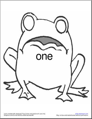 Frog Number Match Shapebook