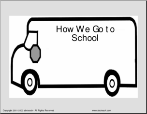 Shapebook: How We Go to School