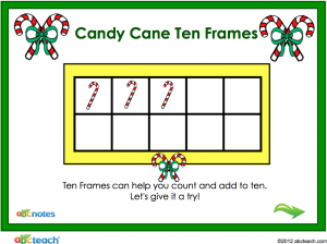 Interactive: Notebook: Math – Candy Cane Ten Frames