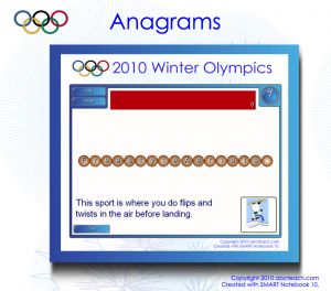 Interactive: Notebook: Anagram: Winter Olympics (easy)