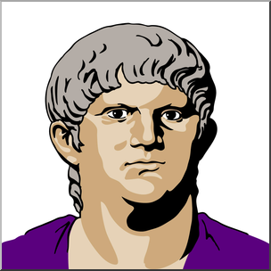 Clip Art: Ancient Rome: Nero Color