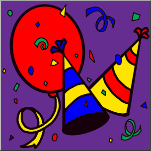Clip Art: New Year 1 Color 1