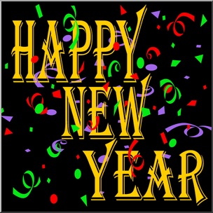 Clip Art: New Year 2 Color