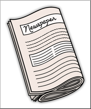 Clip Art: Recycle: Newspaper Color 2
