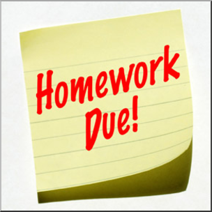 Photo: Note Homework Due 01 LowRes – Abcteach