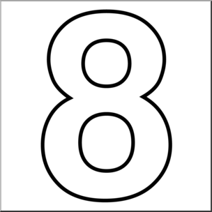 outline numbers clipart