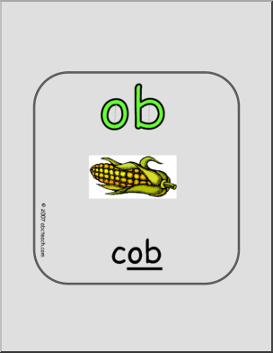 Word Family – OB Words Sign