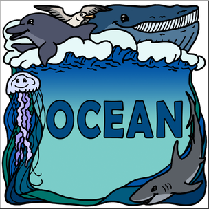 Clip Art: Biome Icons: Ocean Color