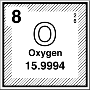 Clip Art: Elements: Oxygen B&W