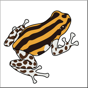 Clip Art: Frogs: Pasco Poison Dart Frog Color 1 – Abcteach