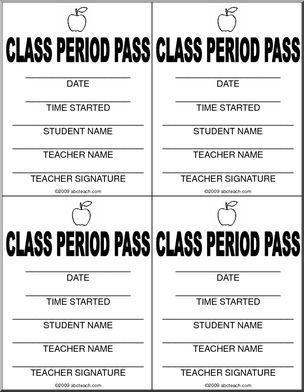 Passes: Class Period
