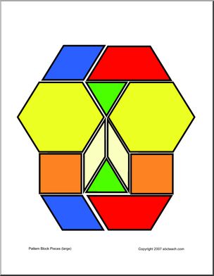 Large (color) Pattern Blocks – Abcteach