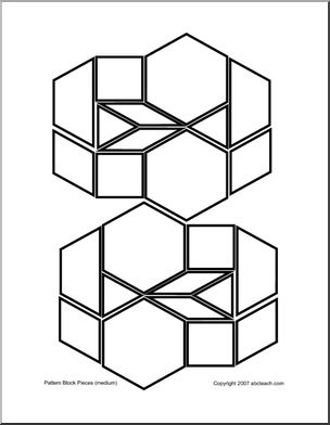 Medium (b/w) Pattern Blocks